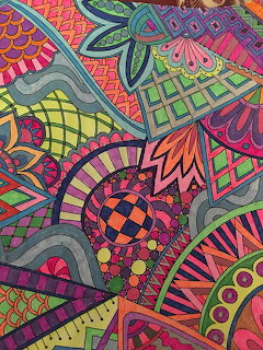 Colorful Zentangle Pattern Art