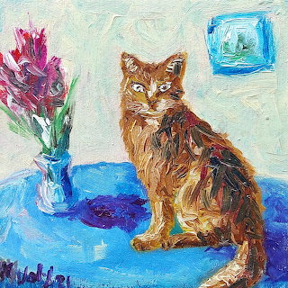 Orange Tabby Cat Still Life