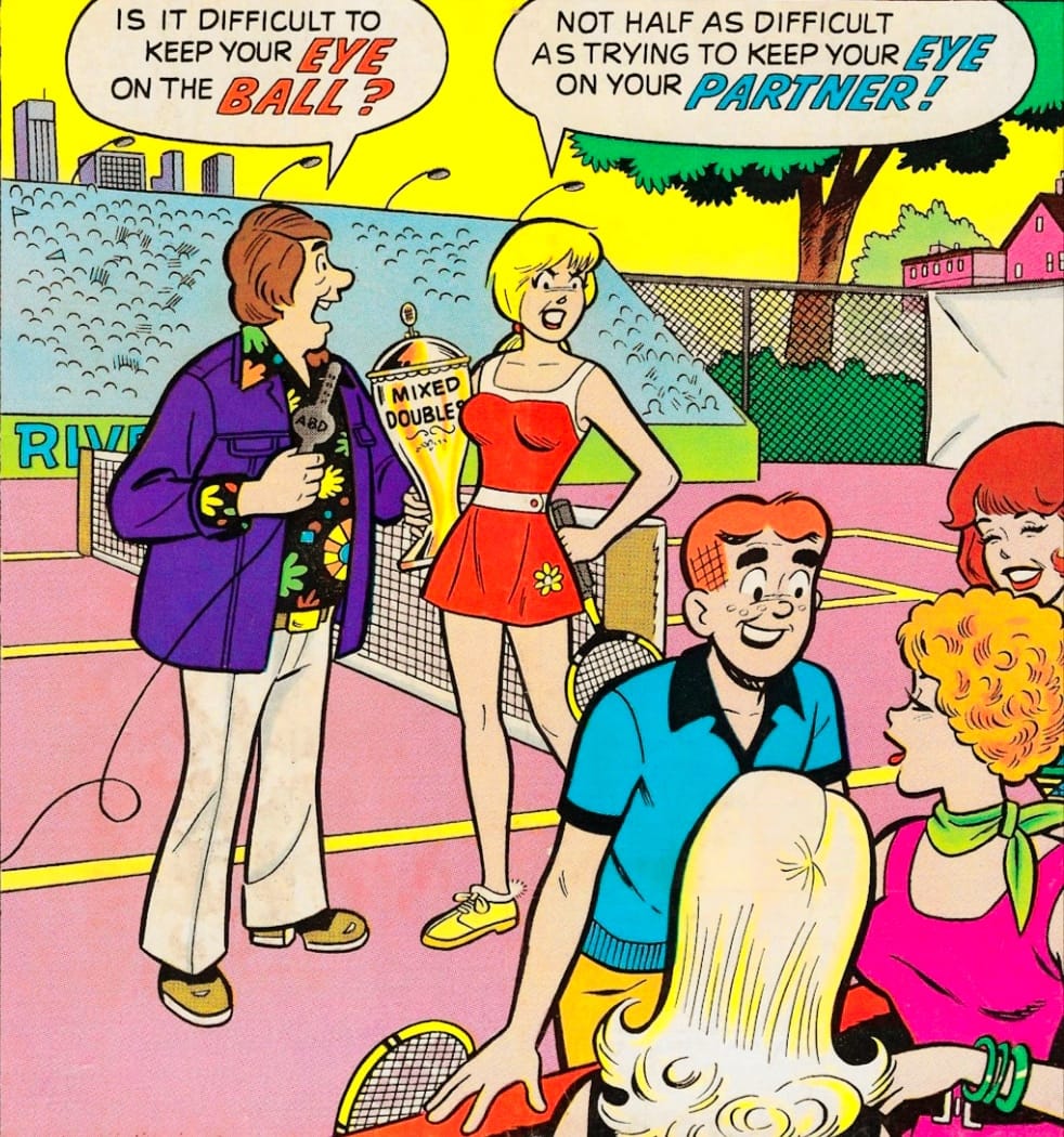 Archie Comics Tennis Scene