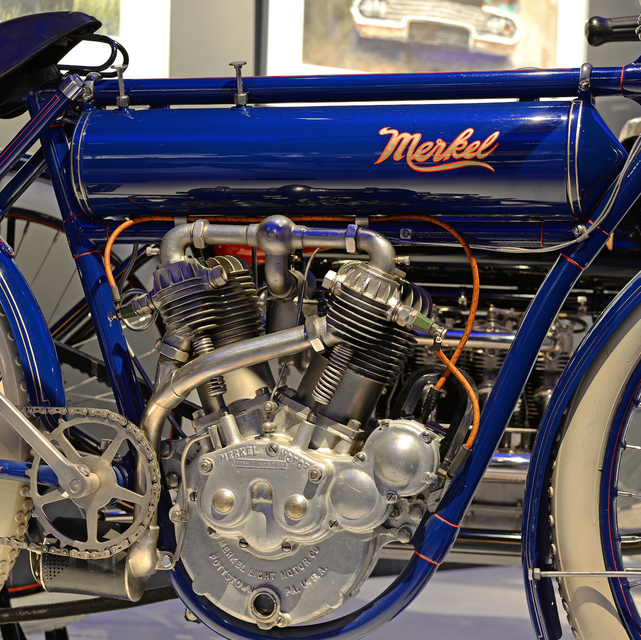 Flying Merkel Vintage Motorcycle Engine