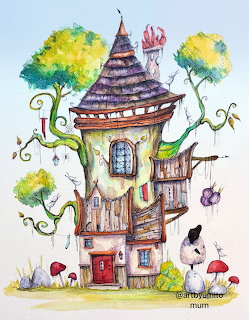Whimsical Fantasy Tower House