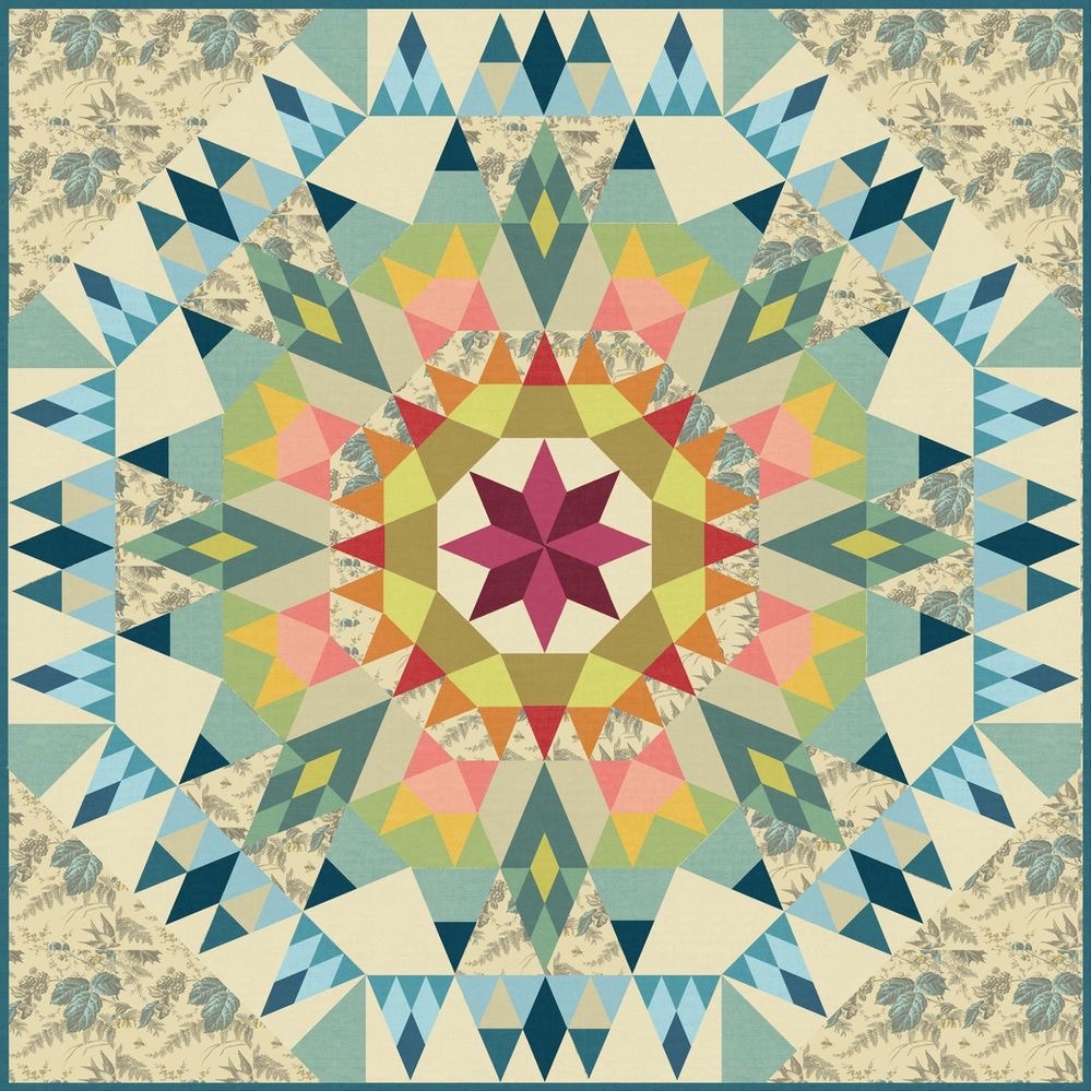 Vintage Quilt Star Mandala
