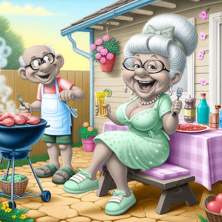 Cartoon BBQ Time