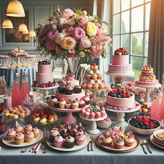 Elegant Dessert Table Display