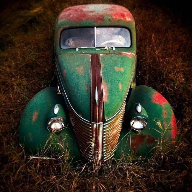 Vintage Green Car