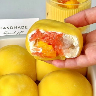 Mango Pomelo Mochi Dessert
