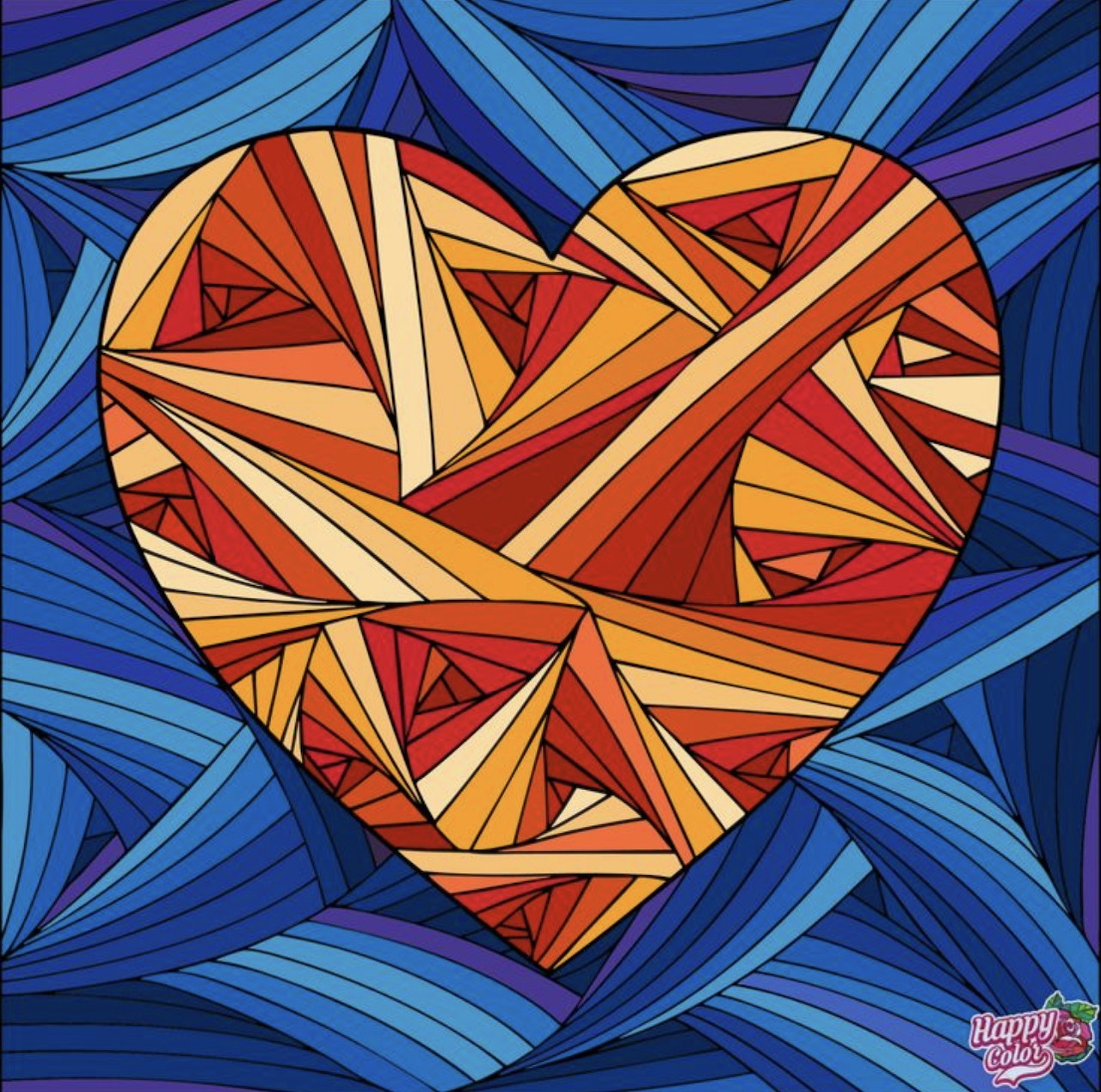 Stained Glass Heart