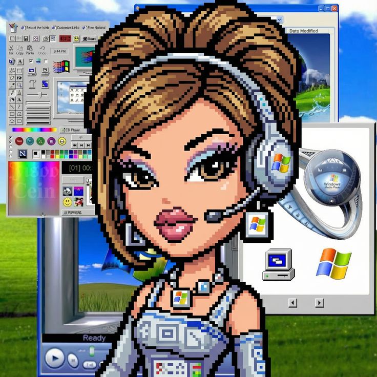 Pixel Art Girl with Headset