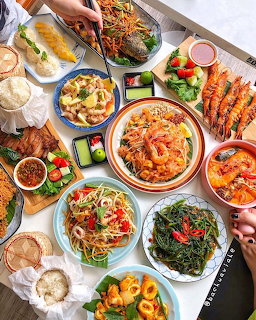 Seafood Feast Flatlay