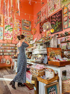 Colorful Art Shop Interior