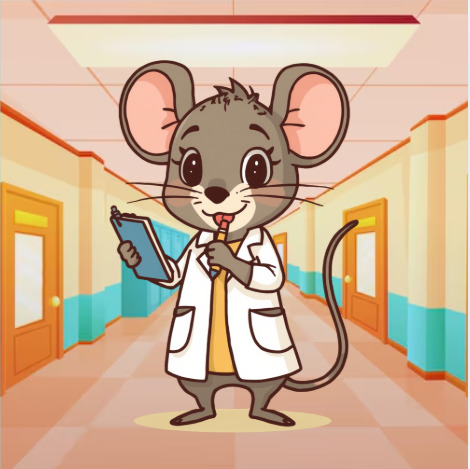Cartoon Mouse Doctor
