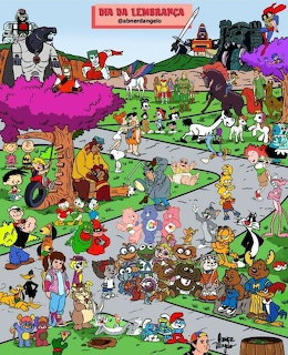 Farm Animals Cartoon Collage