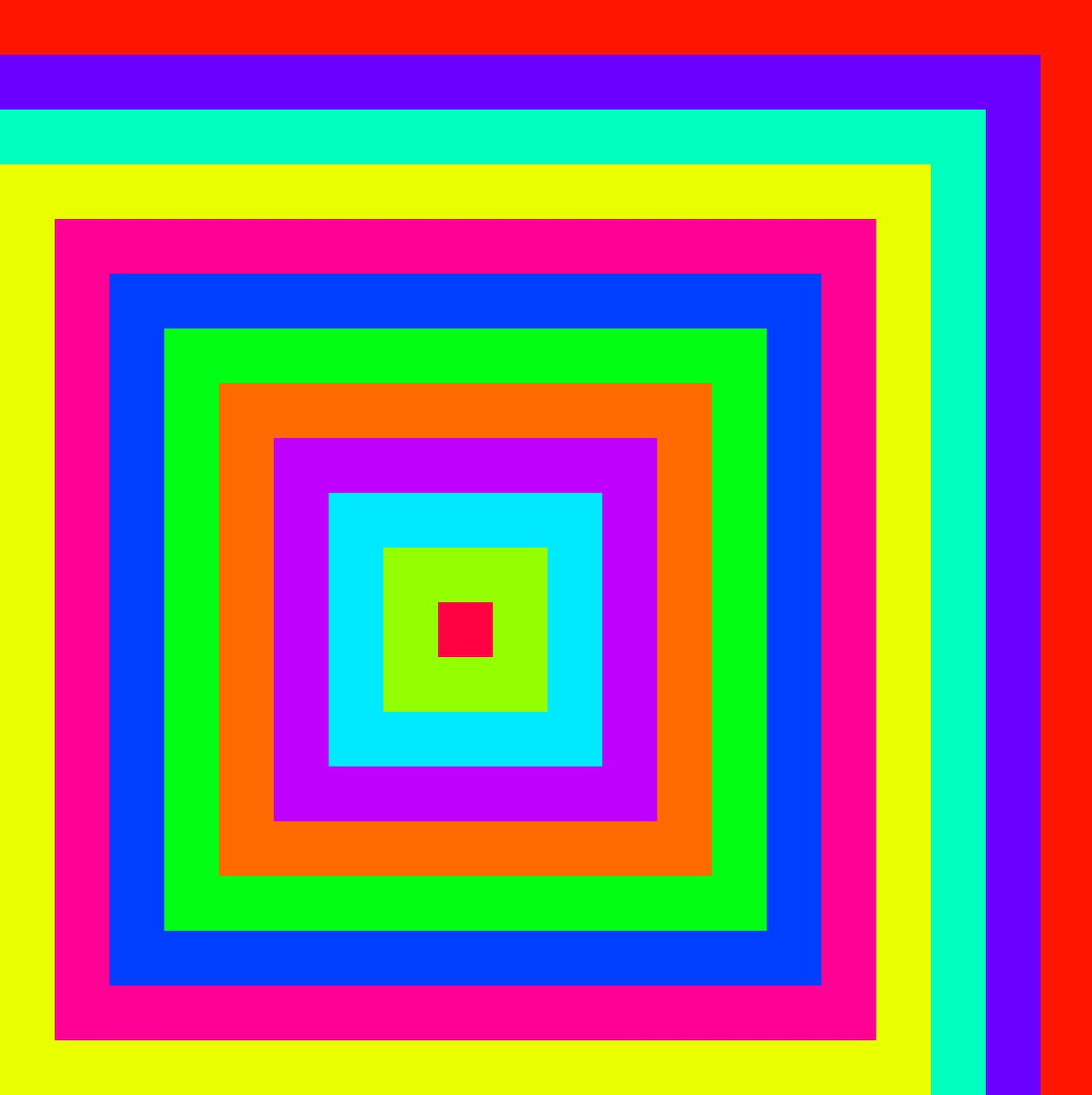 Colorful Concentric Squares
