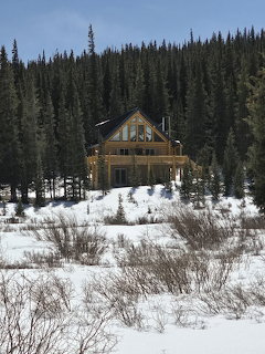Colorado Mountain Cabin in Snow