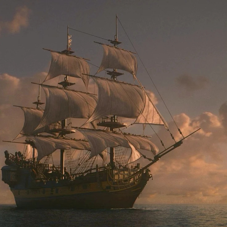 Sailing Ship at Sunset