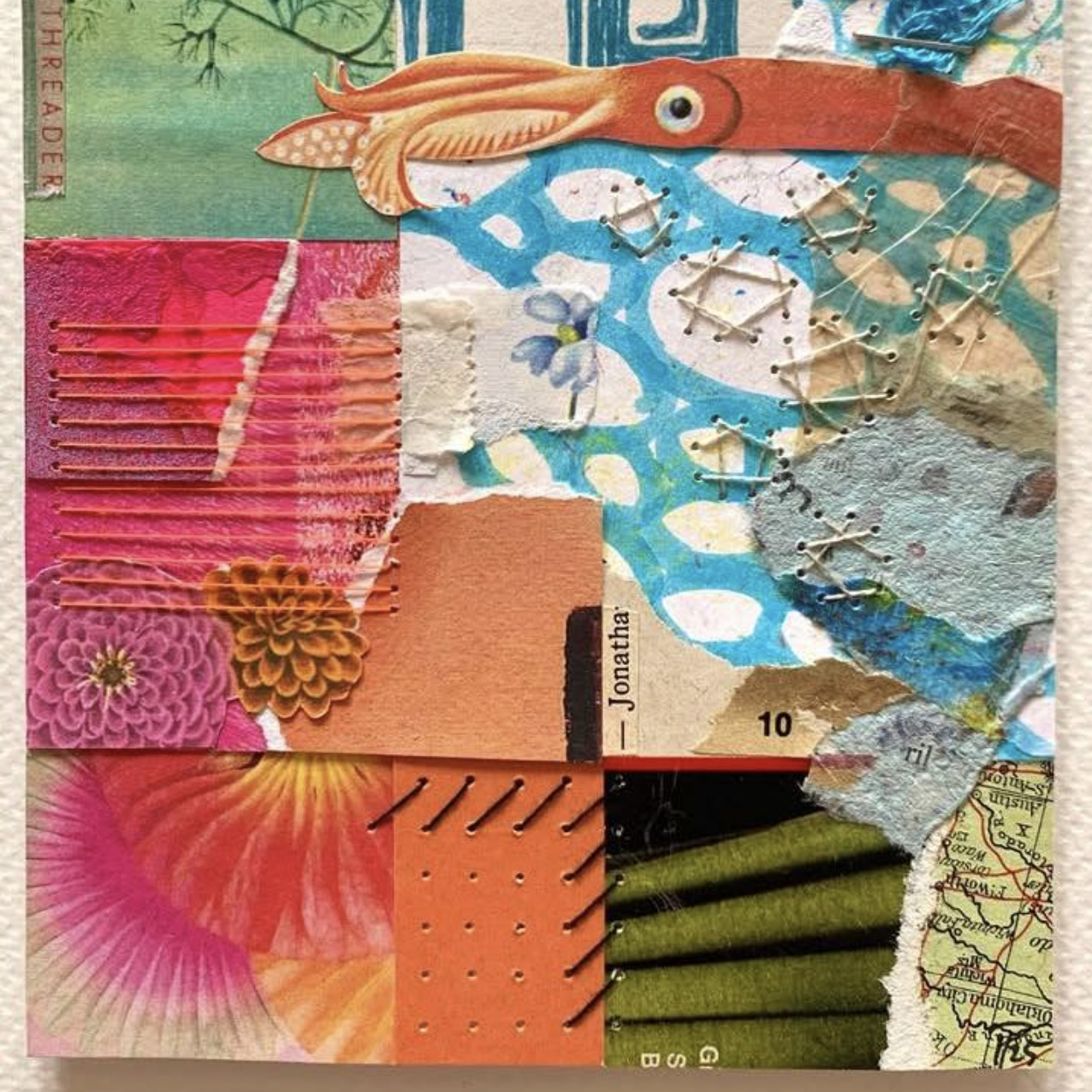 Abstract Paper Collage