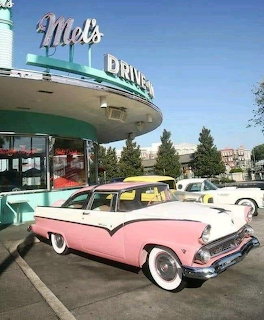 Pink Ford at Retro Diner