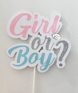 Girl or Boy Cake Topper