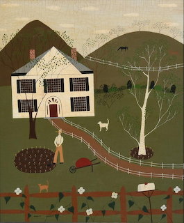 Folk Art Farm Scene