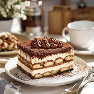 Tiramisu Cake Slice