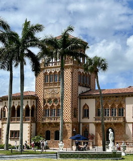 Ca' d'Zan Ringling mansion exterior in Sarasota with Mediterranean Revival architecture