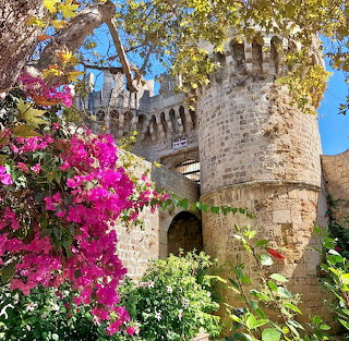 Castle Tower with Flowering Garden