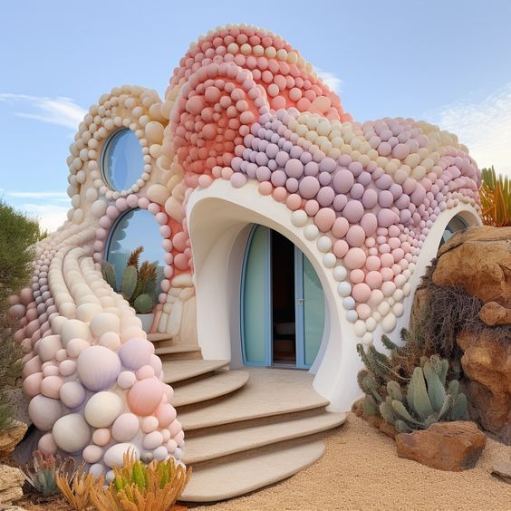 Pastel Bubble House