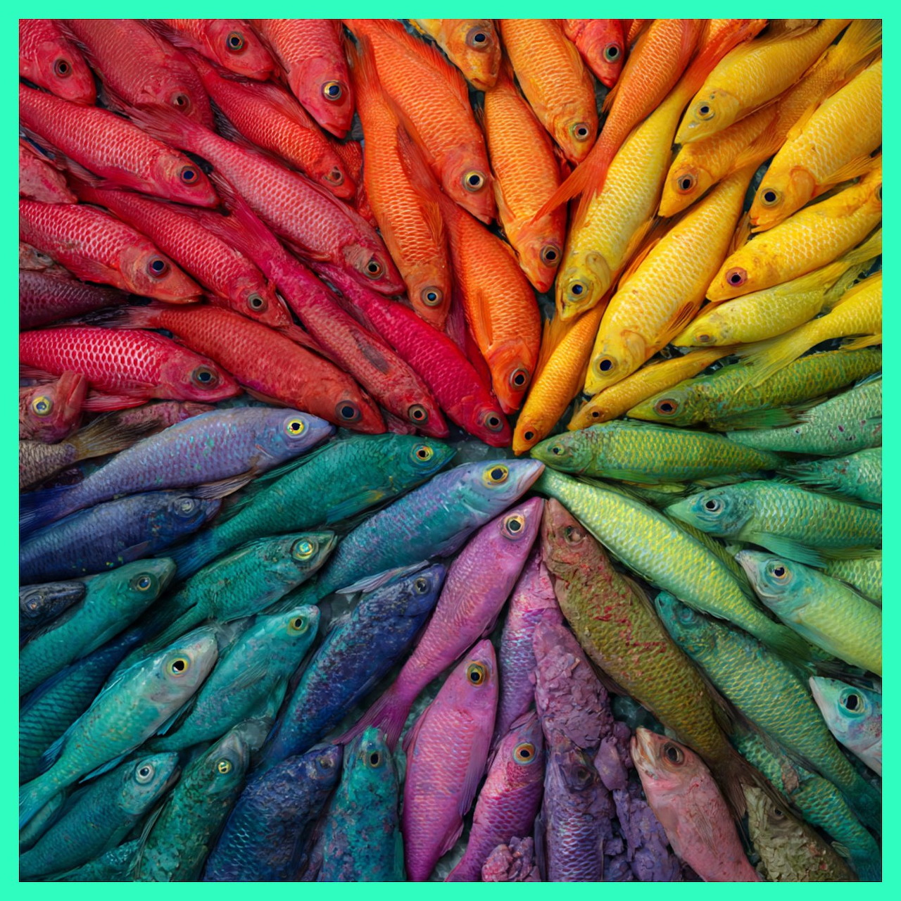 Rainbow Fish Circle