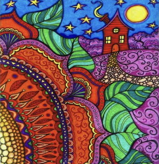 Colorful Abstract Landscape Art