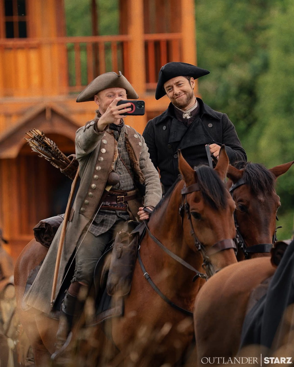 Outlander Horseback Selfie