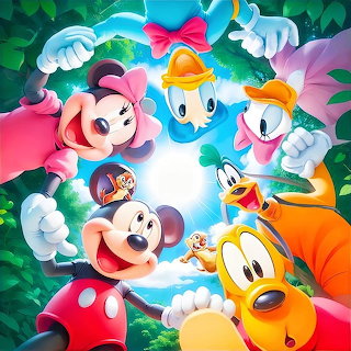 Disney Characters Circle
