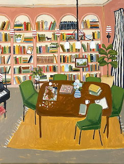 Cozy Library Room