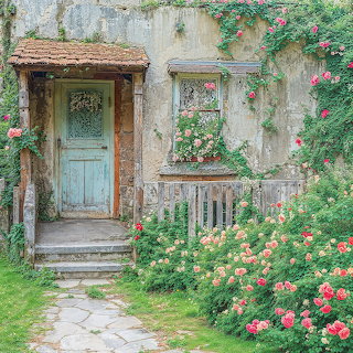 Old Cottage Flower Garden