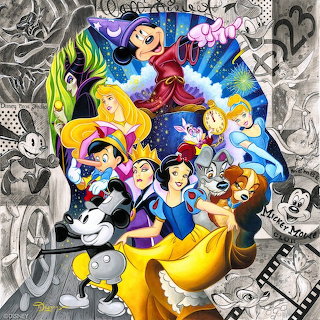 Disney Princess Character Collage