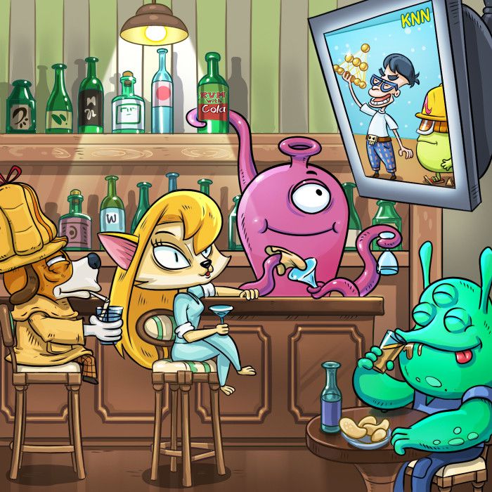 Cartoon Monster Bar