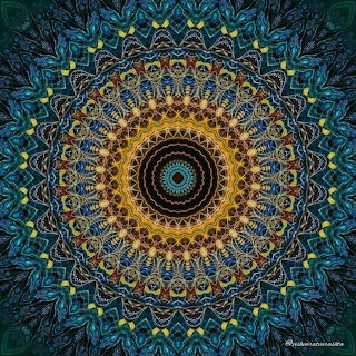 Golden Blue Mandala