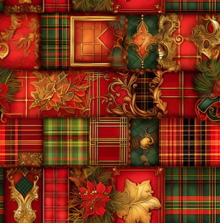 Christmas Fabric Patchwork