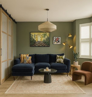 Earthy Intimate Living Room