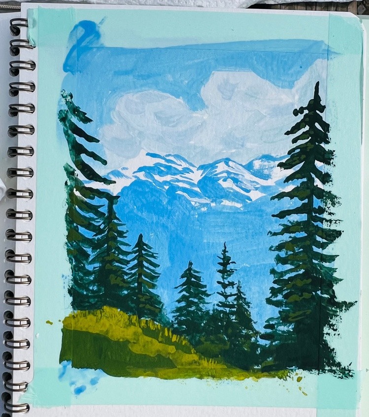 Mountain Plein Air Painting