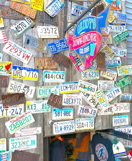 License Plate Wall