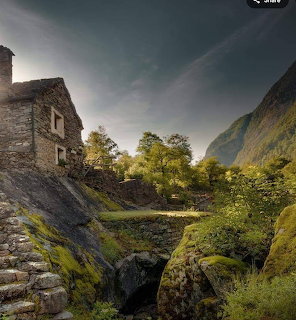 Foroglio Stone Village Switzerland