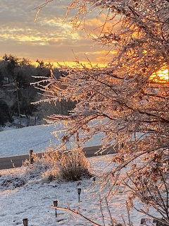Golden Hour Winter Sunset