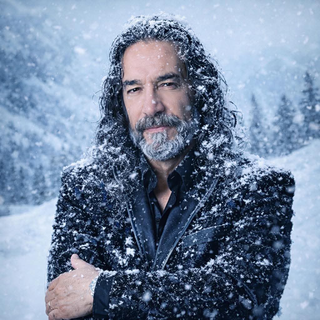 Snowy Bearded Man