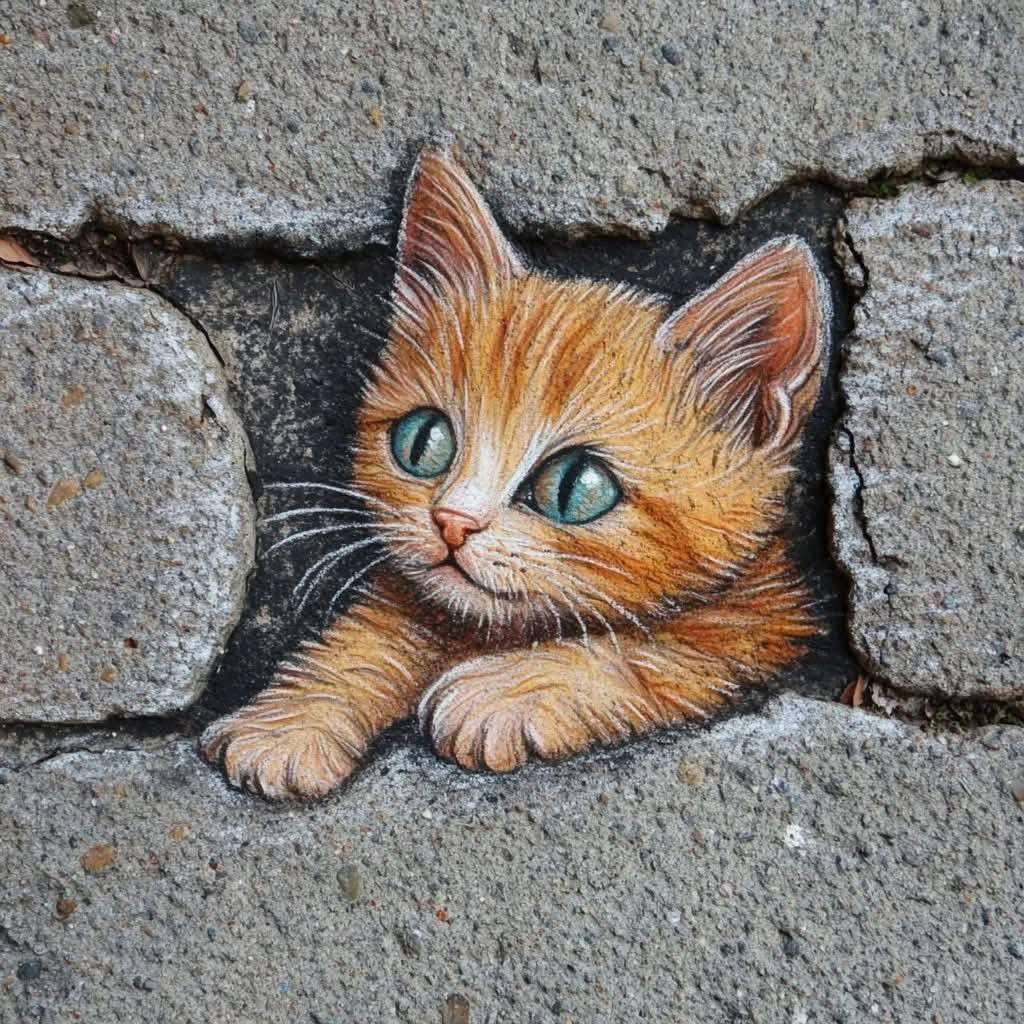 Kitten Street Art