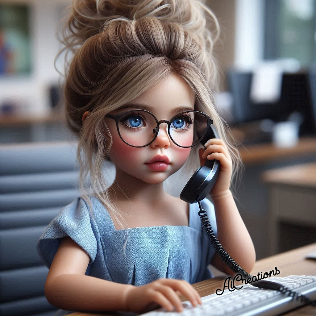 Girl on Telephone