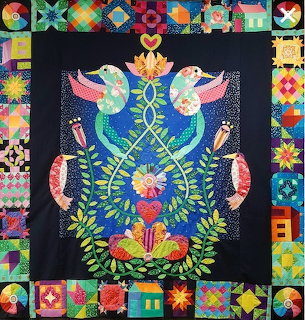 Folk Art Quilt Birds
