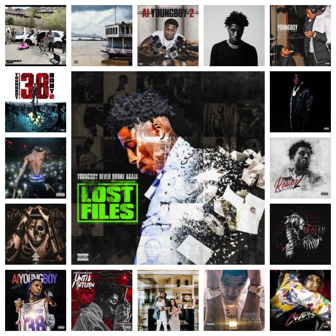 Hip-Hop Album Collage
