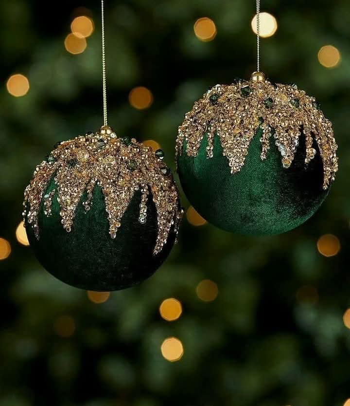 Green Christmas Ornaments
