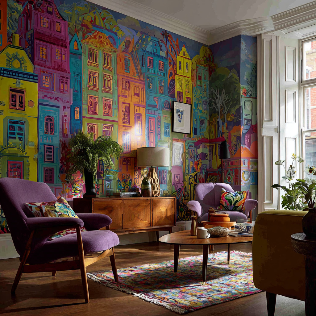 Colorful Living Room Interior