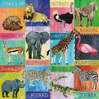 African Animals Collage